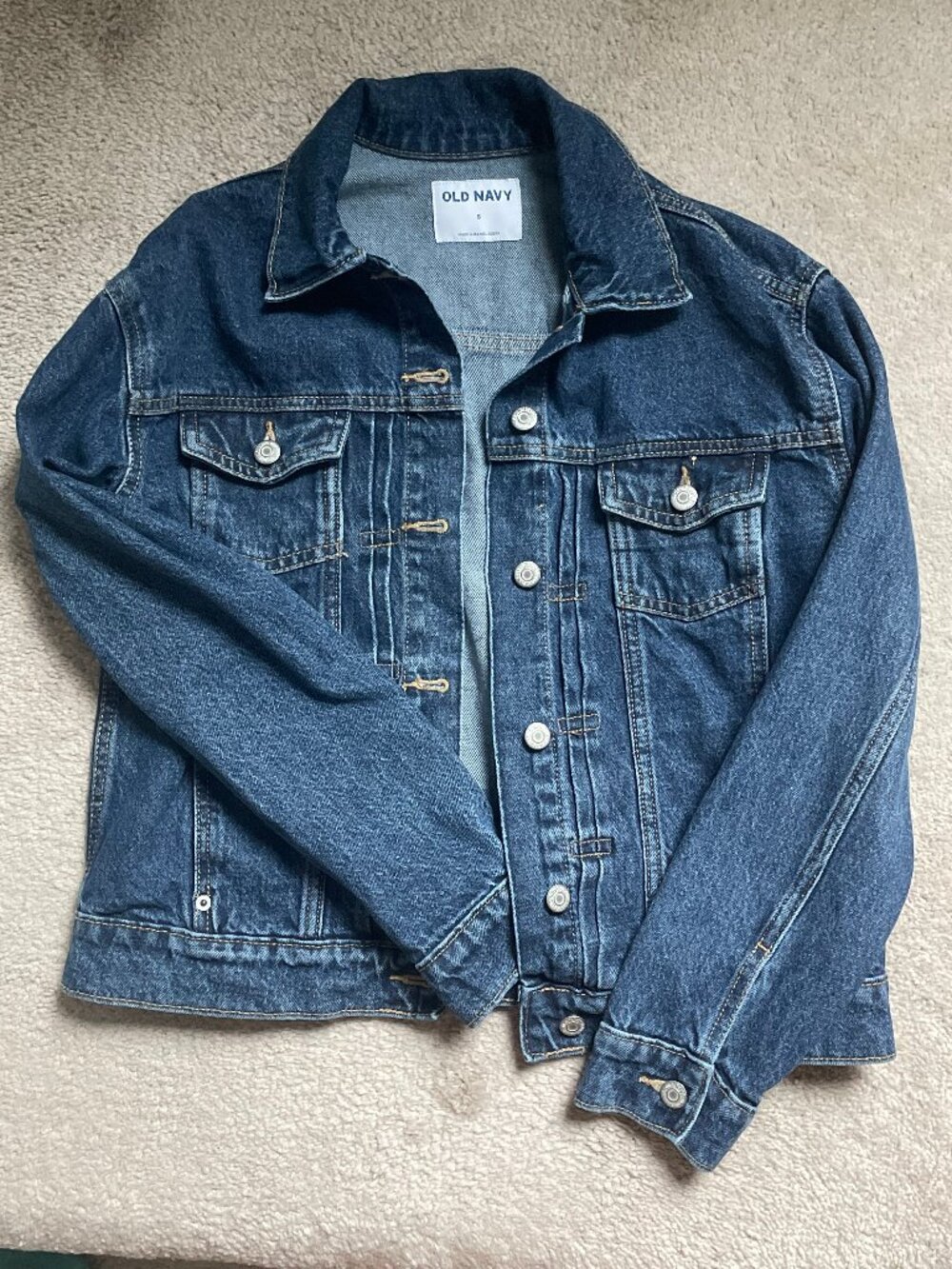 Old Navy Denim Jacket, Small, Dark blue